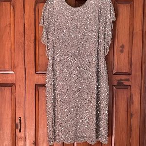 Sequin Silver Formal Dress
